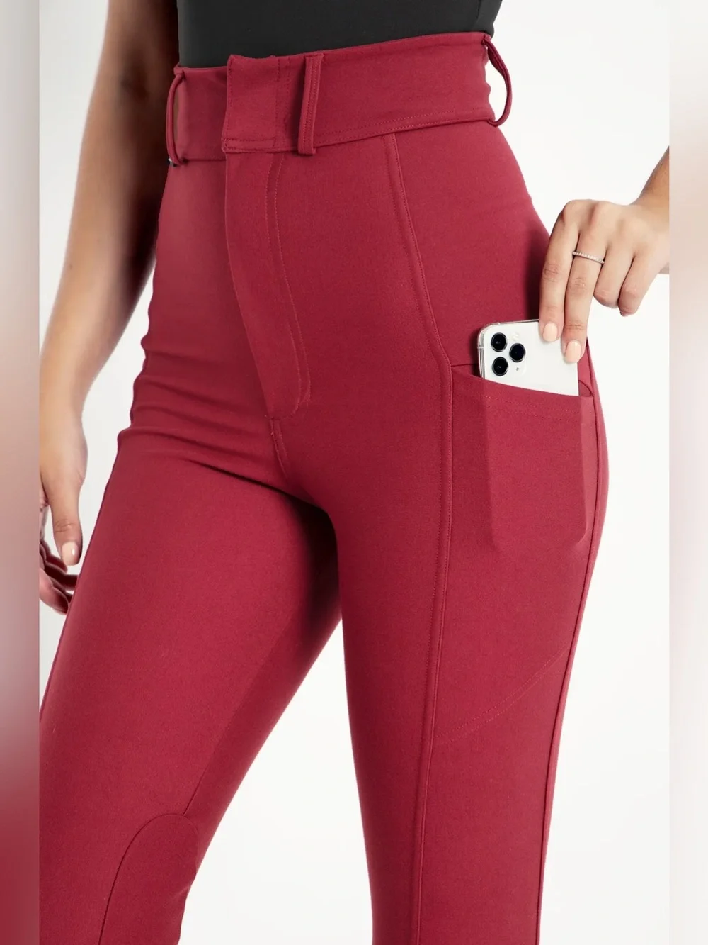Blackmilk Equestrian Red Leggings - Picture 4 of 10